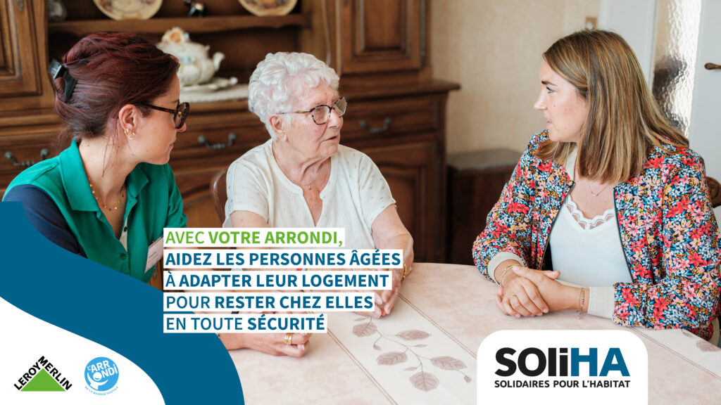 Un arrondi solidaire des seniors avec Leroy Merlin