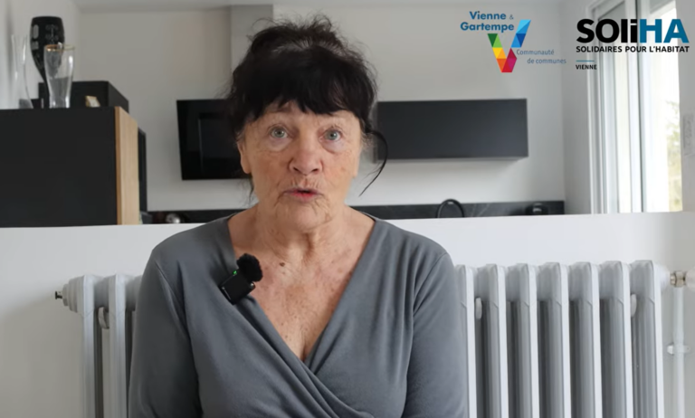 Madame Charlet a décidé de rénover son logement en faisant appel à SOLIHA.