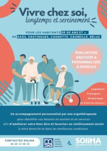 Sur 5 communes du Pays d'Orthe, SOLIHA accompagne les habitants de 60 ans et plus pour bien vieillir.
